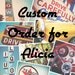 Custom Order for Alicia - Set of Five Prints - Four 5x7 Fine Art Photographs, 1 8x10 Fine Art Photograph