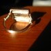 LOVE Wire Wrap Ring Purple size 7 Silver Wire