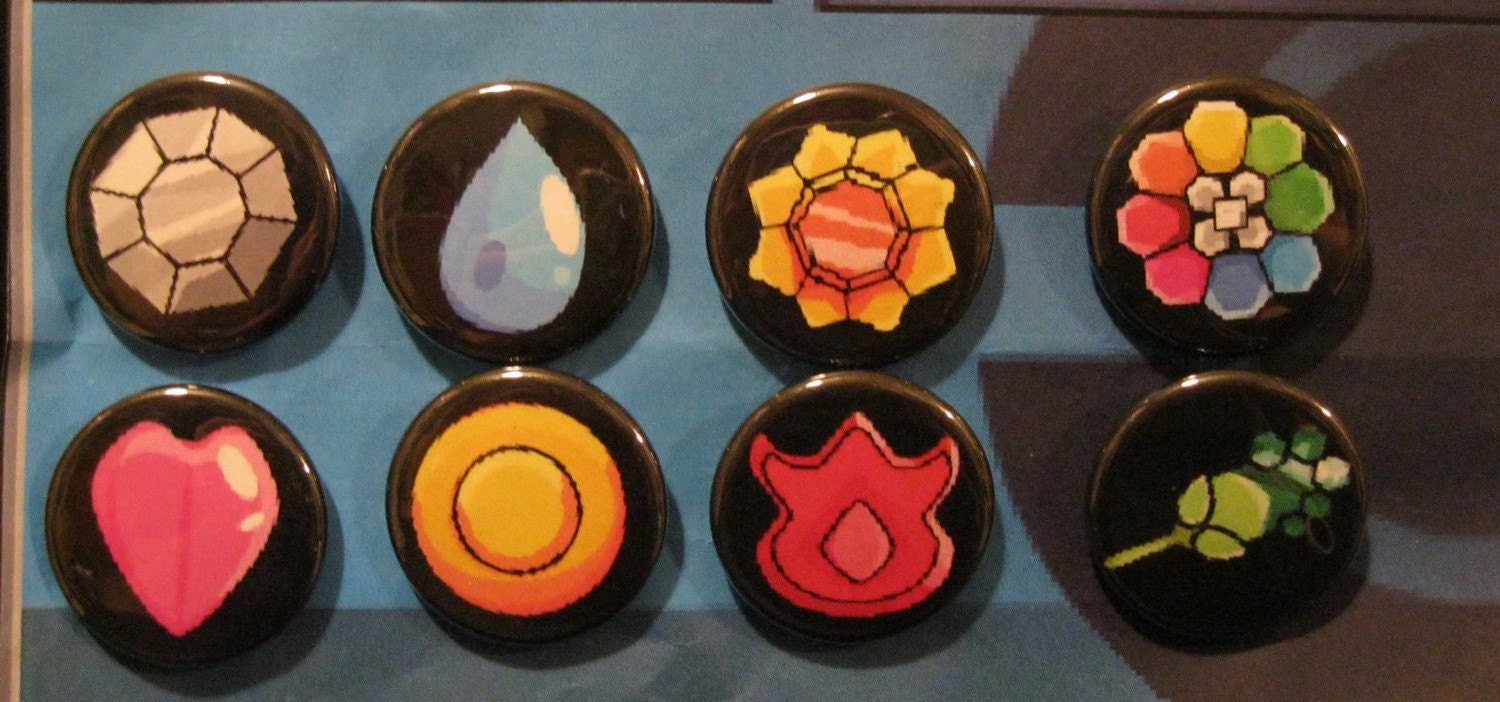 6 Random Pokemon League Badges