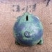 Green Piggy Bank Little Friendly Baby Monster One of a Kind -- BABY SHOWER GIFT