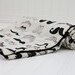 Mustache Baby Blanket Where's My Stache with Black Minky, Moustache