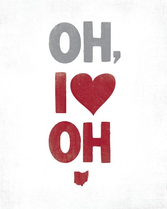 OH, I LOVE OH Art Print