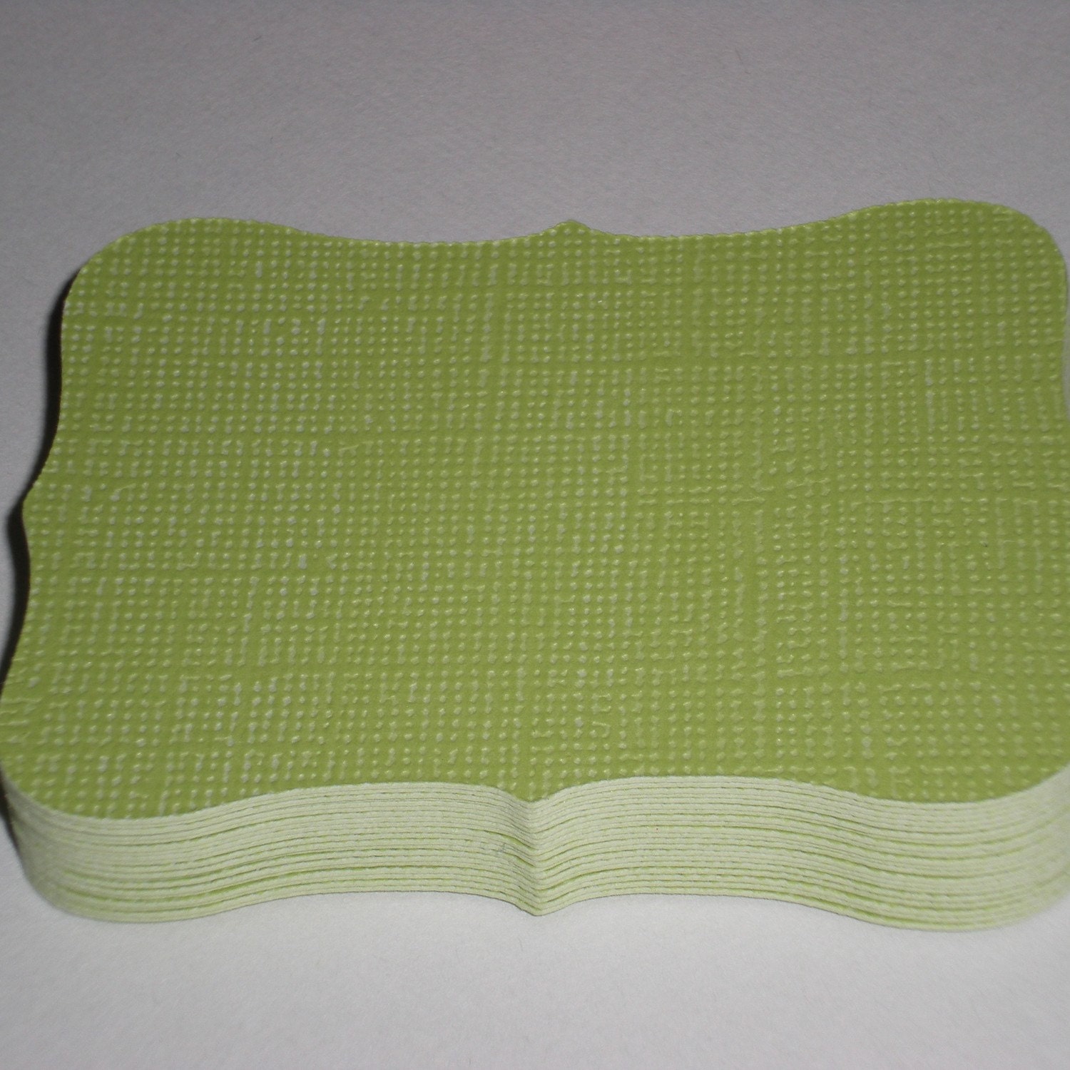 Escort Card or Journaling Spots in bright green - set of 20