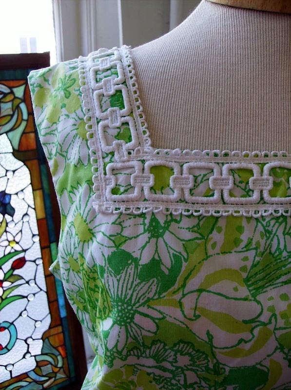Vintage Green Butterfly Lilly Pulitzer Shift