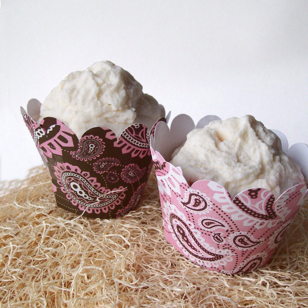 Bandana Cupcake Wrappers - Printable PDF - CUSTOMIZABLE