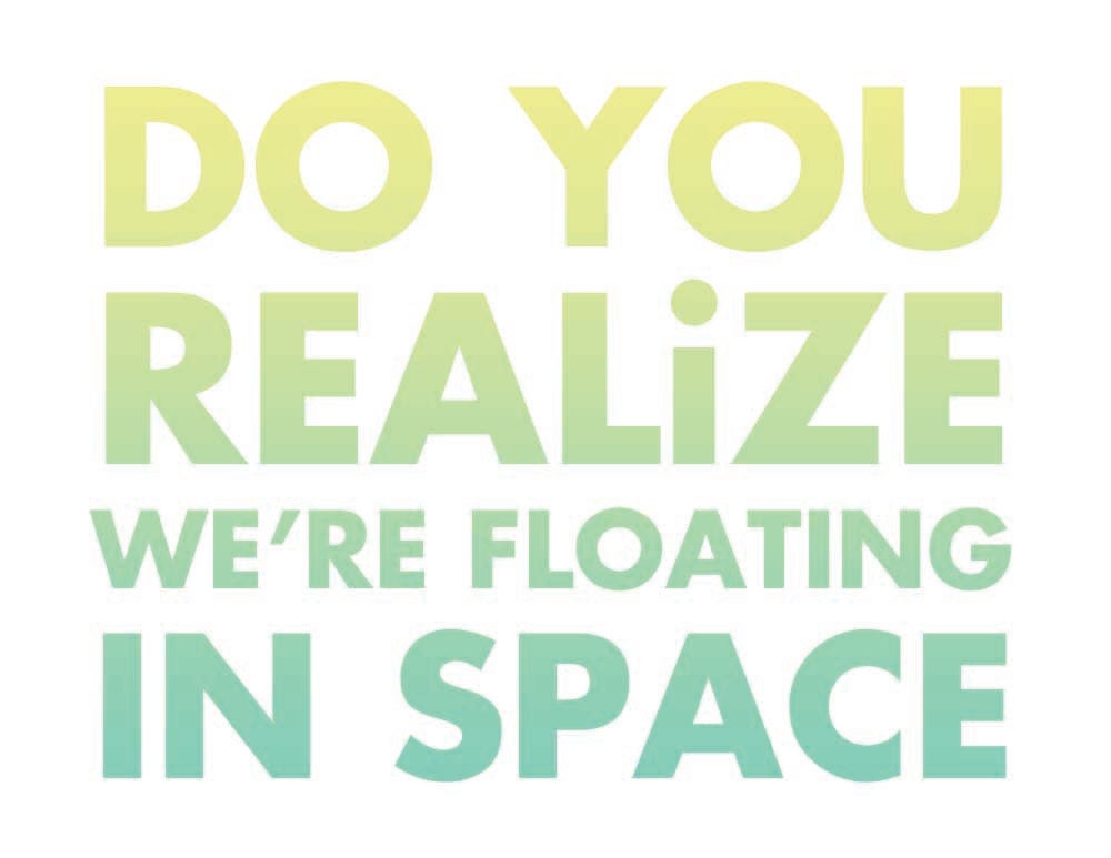 11x14 Flaming Lips. Do You Realize. Rainbow. Typography Print. Beautiful Face - 130