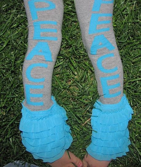 Peace Rumba Ruffled Leg Warmers