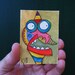 Alien - J26, ACEO, Original Watercolor