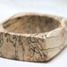 calico -  natural wood bangle in spalted maple - large