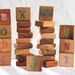 alphabet wood set - from reclaimed shims