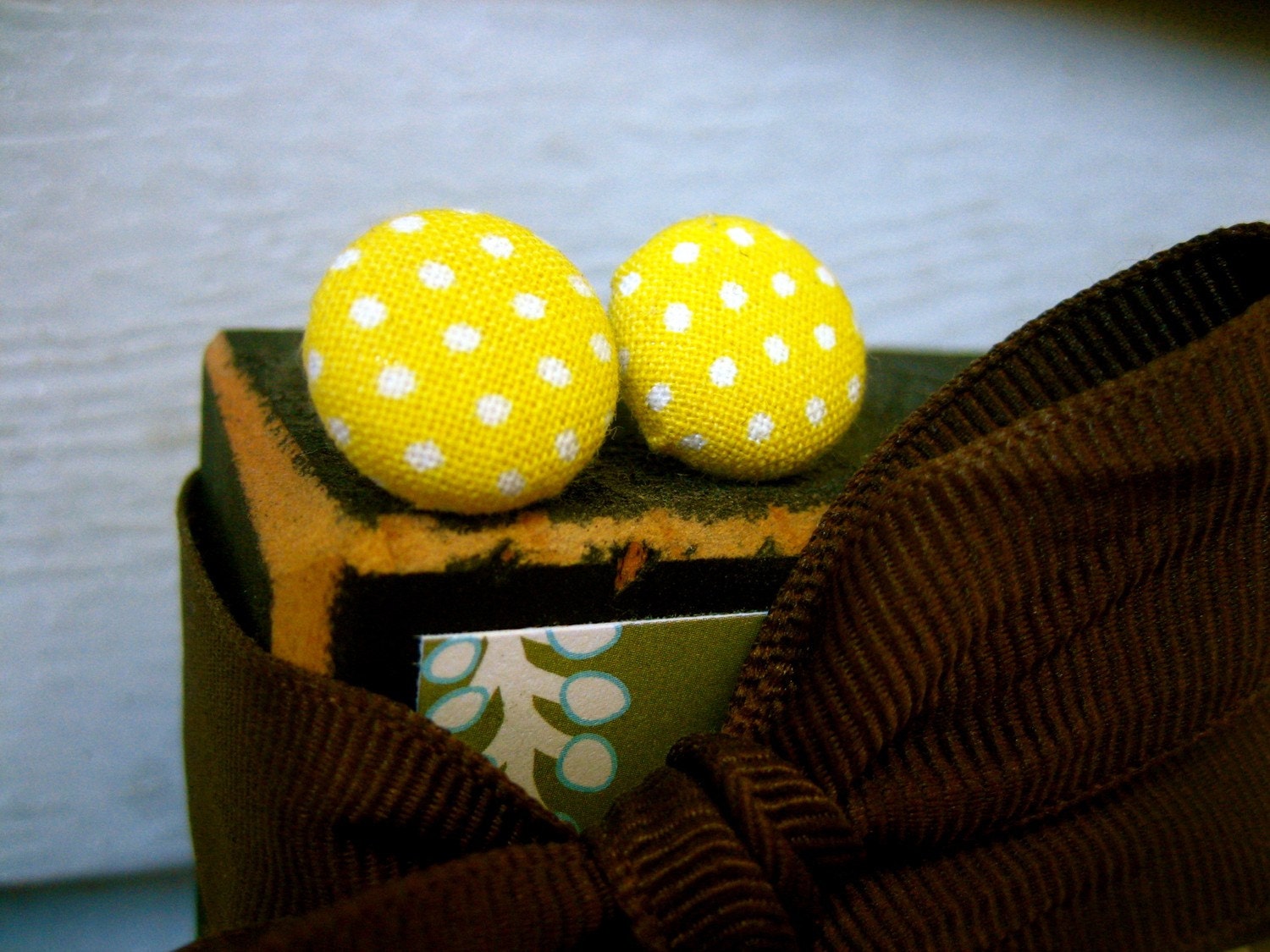 Amarilla Fabric Earrings by Brumbys Accessories