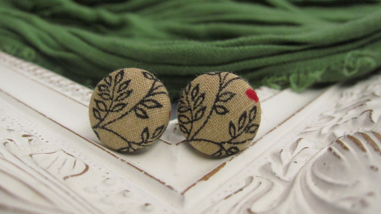 Branch Out Button Earrings