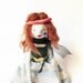 Art Doll - Dakota at the concert - Original Handmade Paper Clay Doll - One Of A Kind