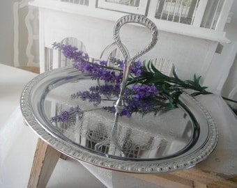 shabby chic serving tray bathroom tray jewelry tray trinket tray weddings party tray