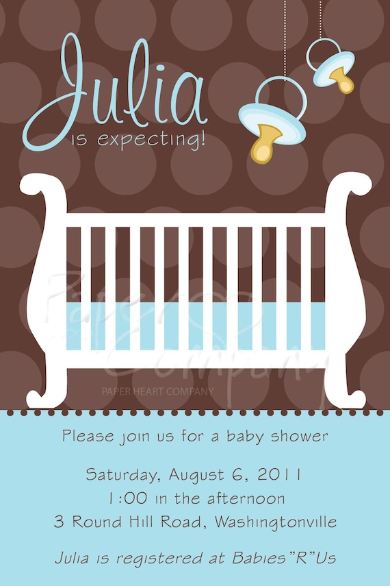 BABY SHOWER CHIC Baby Shower Invitation - You Print Il_570xn