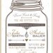MASON JAR LOVE Couples Shower/Bridal Shower/ Baby Shower Invitation - You Print, diy, Digital File