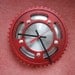 Paint the Town Red Sprocket Clock