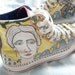 Mixed Media Converse Chuck Taylor Wearable Art  High Tops FREE SHIPPING USA