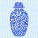 Ming Blue Chinoiserie Ginger Jar on 11x14 Giclee
