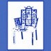 Navy Chinoiserie Chair 11x14 Giclee