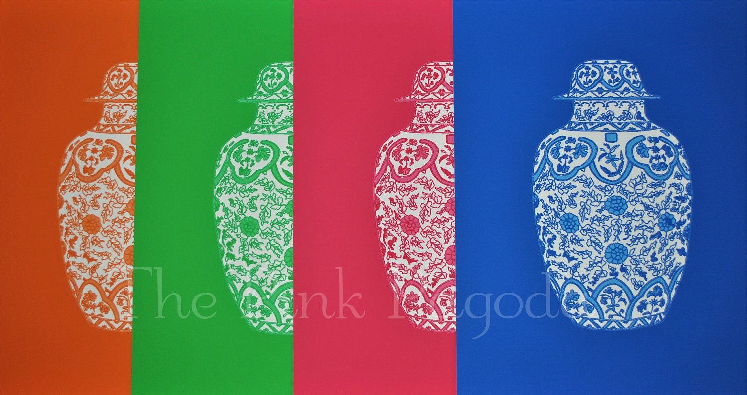New Series Green Ginger Jar 13x19 Giclee