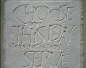 elegant white papercast scripture
