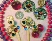 Vintage Jewelry Destash Lot Jeweltones