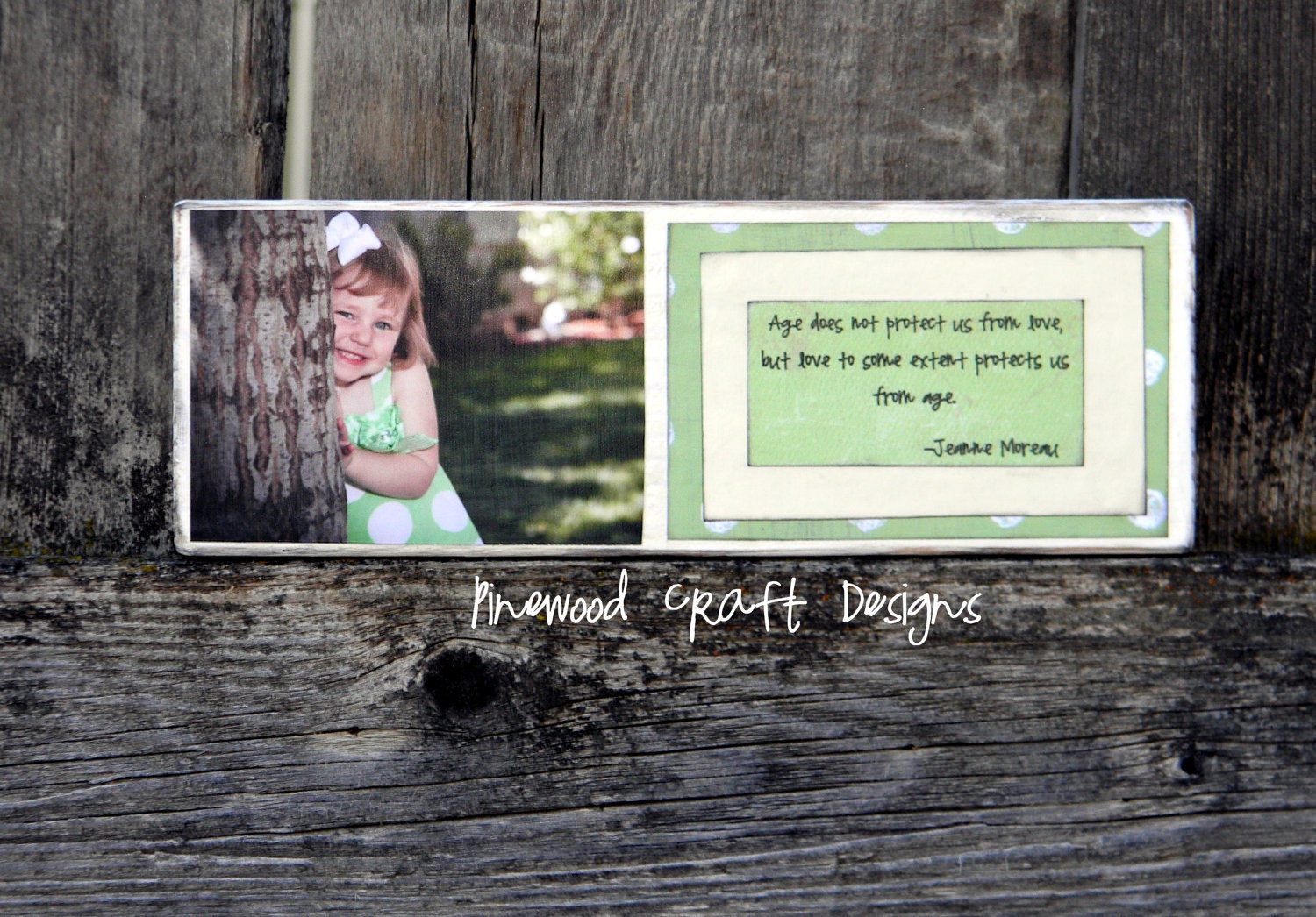 2 X 4 Wood Photo Block...Personalize to your likes