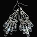 LED Chandelier Earrings -- Crystal Iridescence