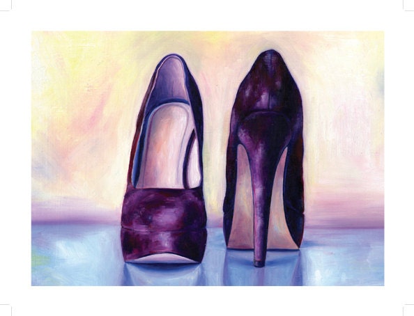 12x16 High Heel Illustration Print
