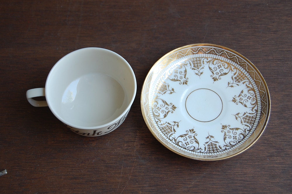 Drink Me Teacup and Saucer