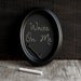Black Oval Chalkboard Frame