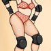Roller Derby Dress-Up Magnet