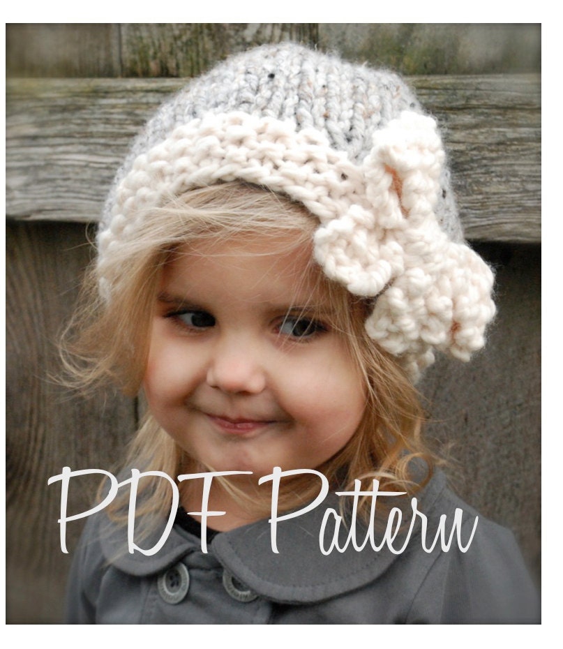 Knitting PATTERN-The Vivian Slouchy (Toddler, Child, Adult sizes)