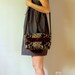 RESERVED RESERVED RESERVED vintage women Etienne Aigner leather brown floral fabric tapestry carpet granny cross body handbag purse