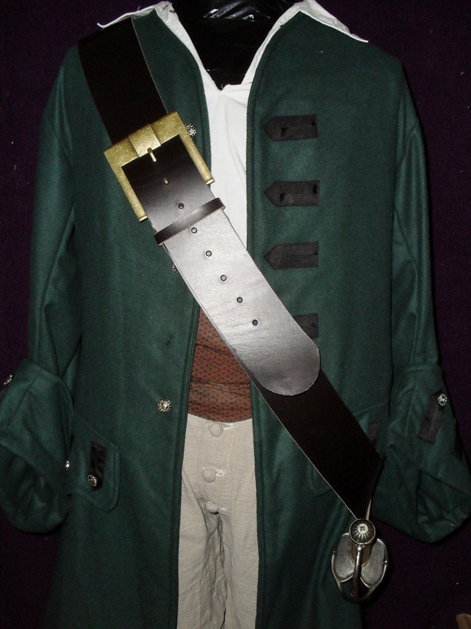 3inch wide caribbean pirate sword baldric