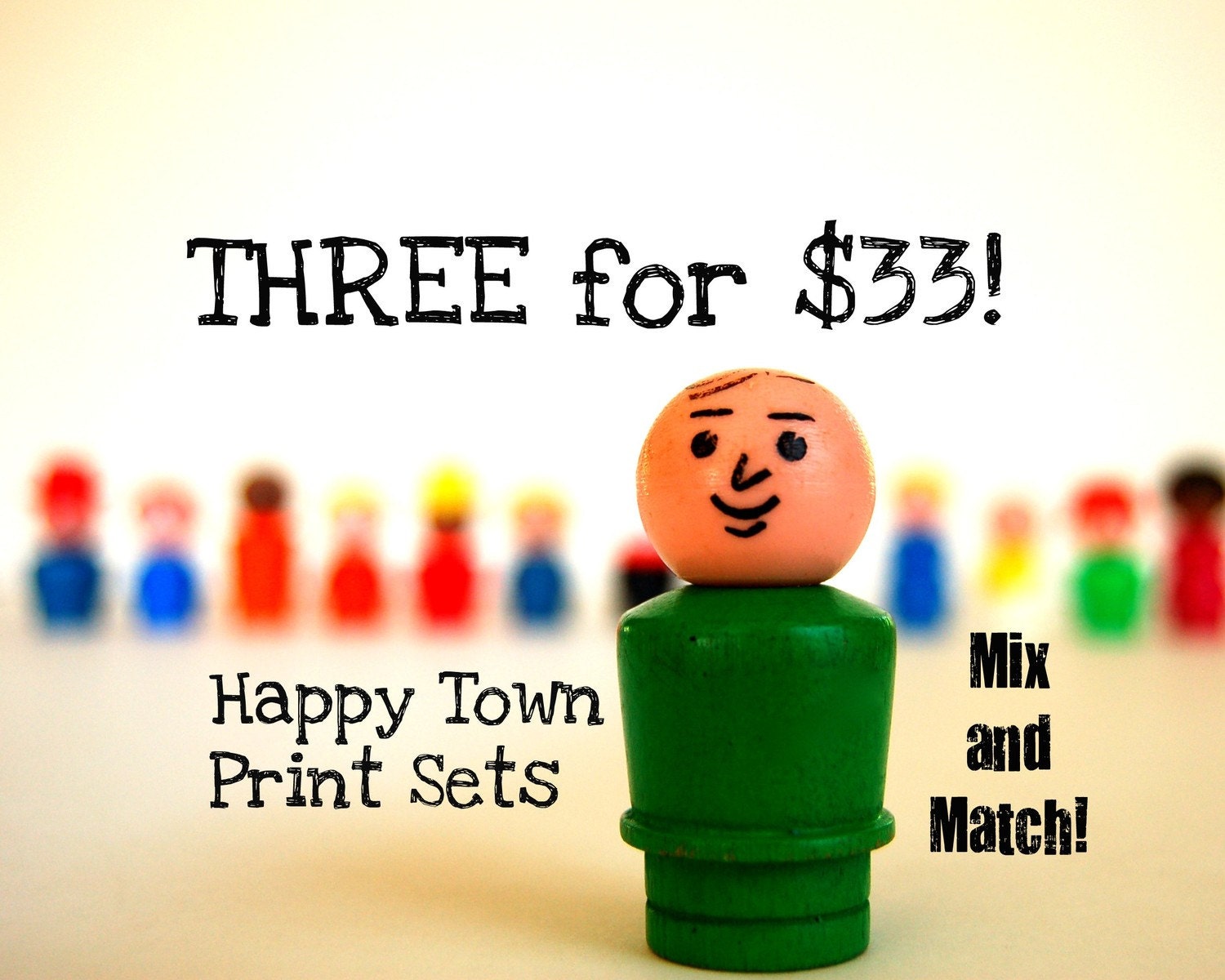 Personalized Gifts Print Set, Three 8x10 Custom Prints, by Happy Town USA on Etsy.