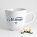 Quadratic Equation Math Coffee Cup in Black and White