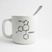 Xanax Chemistry Molecule Coffee Mug in Black and White