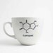 Caffeine Chemistry Coffee Cup - Porcelain Cup with Caffeine Molecule