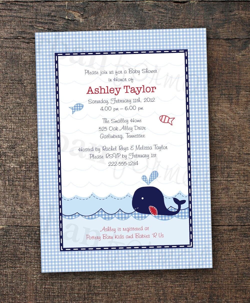 Printable PDF- Jackson Baby Shower Invite