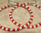 Red and White Team Spirit Hoops