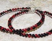 Red and Black Team Spirit Hoops