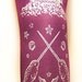 Pirate Printed Narwhal Tights Purple Small Medium Silver on Aubergine Womens Nautical Tattoos Octopus Squid Sailor