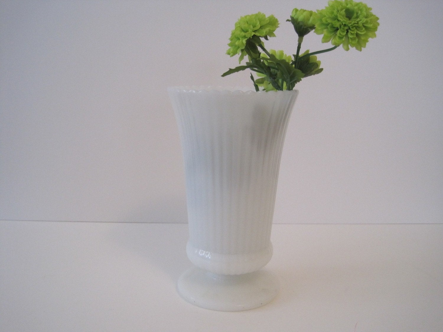 E.O. Brody Milk Glass Vase