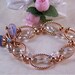 Rose Gold Chain Crystal Bracelet Swarovski Crystals Birthday Gift Wedding Anniversary Feminine Fashionable Trendy Fun Flirty Sexy
