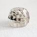 Multifaceted guinea feather eco resin ring