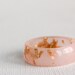 Size 9.5 rose gold round resin eco resin ring