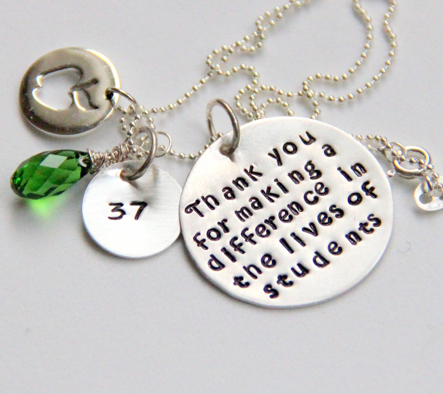 Personalized Teacher Gift, Gift For Teacher, Retirement Gift, Teacher Retirement Gift, Teacher Necklace, Apple, Retirement,