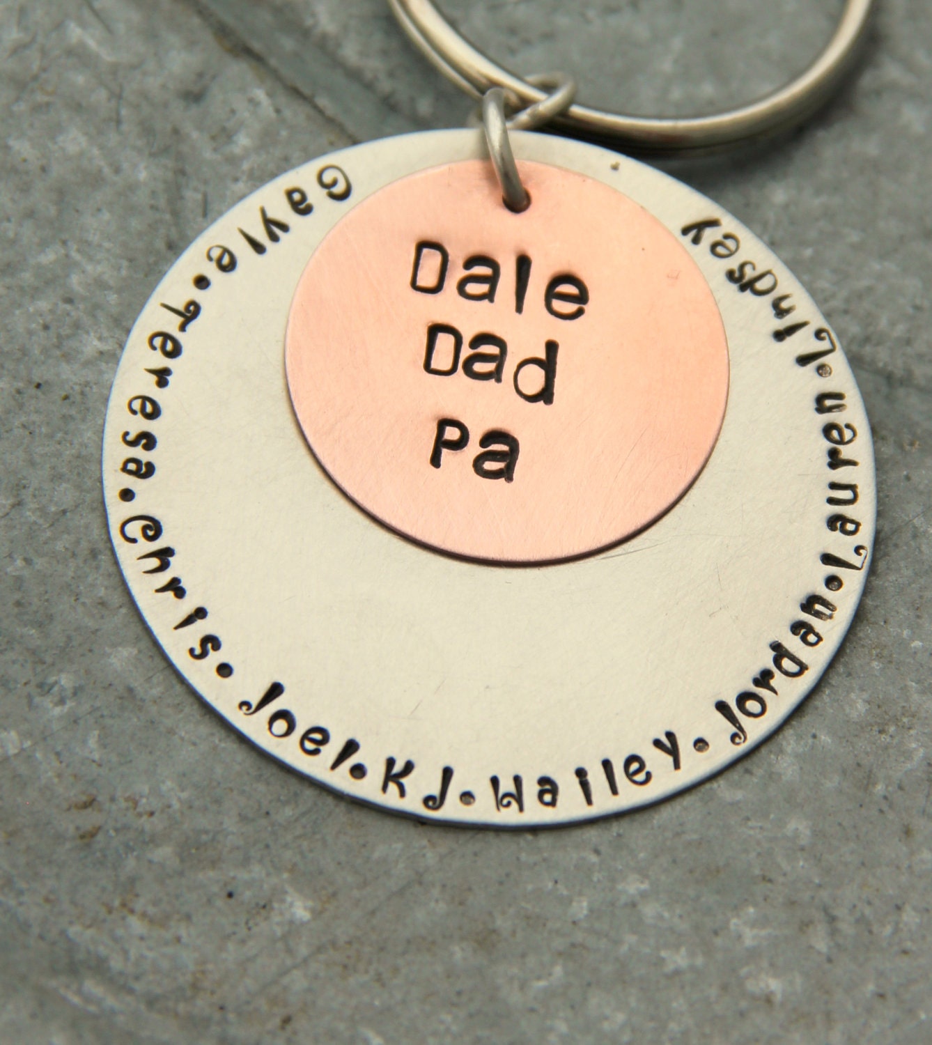 Name Key Chain For Dad Grandma Grandpa Mom - Valentines Day Personalized Gift Birthday Fathers Day, Custom Key Chain, Gift For Men Women